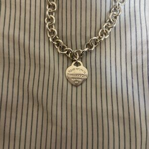Tiffany & Co. Silver Heart Tag Necklace